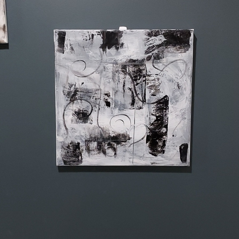 Black and White abstract 14x14